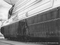 SRN4 Sure (GH-2005) with Hoverlloyd undergoing maintenance